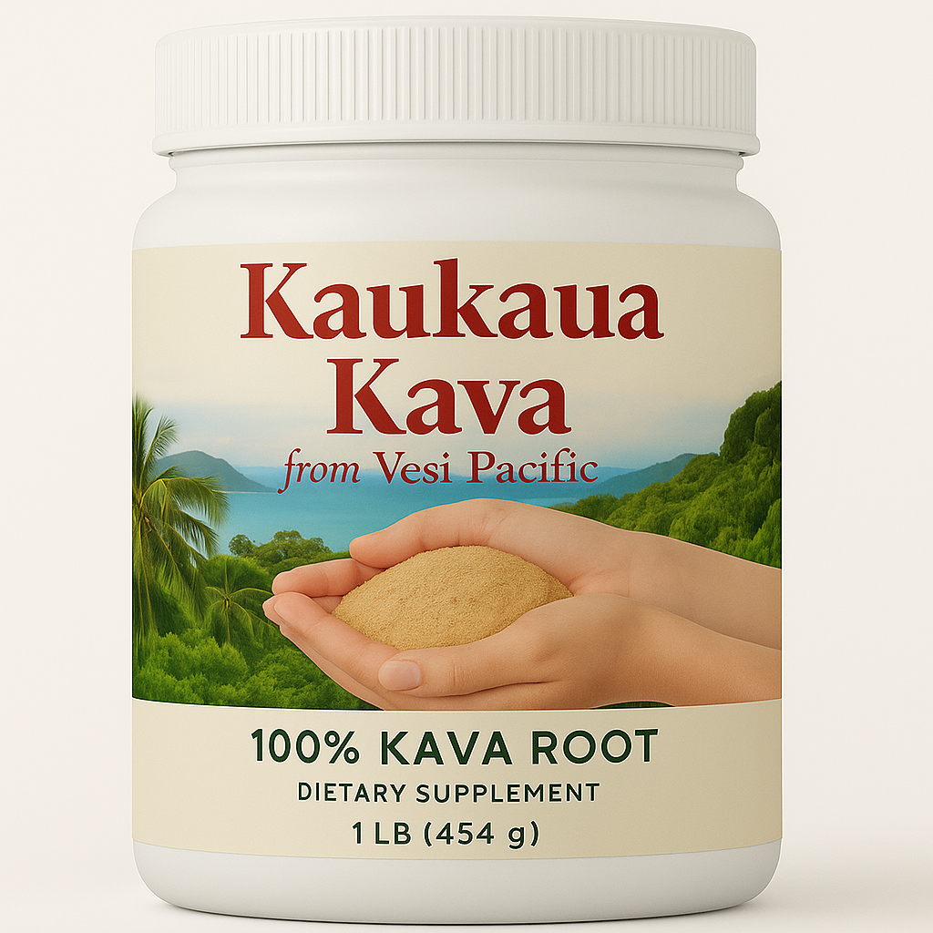 Kaukaua Kava (1 Pound Lawena) Pounded Kava Chips - Premium Quality