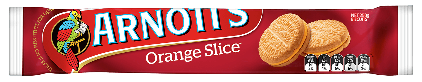Arnotts Orange Slice 250g