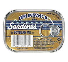 Brunswick Sardines in Soybean Oil, 3.75 Oz (Pack of 5) – Wild-Caught Sardines, Ready-to-Eat, High Protein Snack, Keto & Paleo Friendly