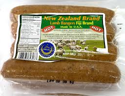 New Zealand Brand Lamb Bangers (Hot)