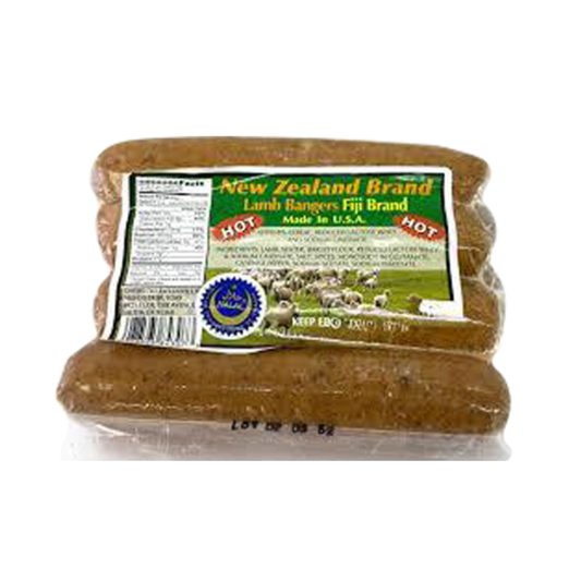 New Zealand Brand Lamb Bangers (Hot)