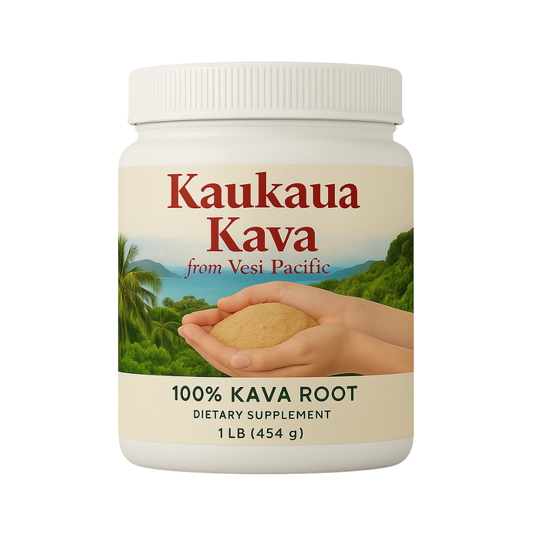 Kaukaua Kava (1 Pound Lawena) Pounded Kava Chips - Premium Quality