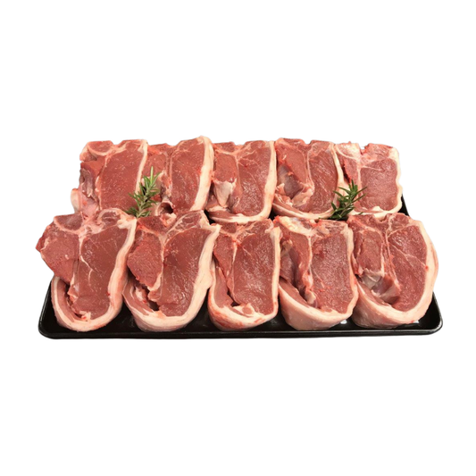 New Zealand Spring Lamb Chops - Grass Feed 18lb Box Curry Pieces